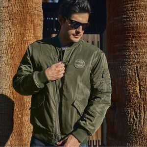 INDIAN MOTORCYCLE - Men's Rockford Bomber, Green NWOT